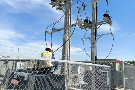 Thi công trạm điện hạ thế 03