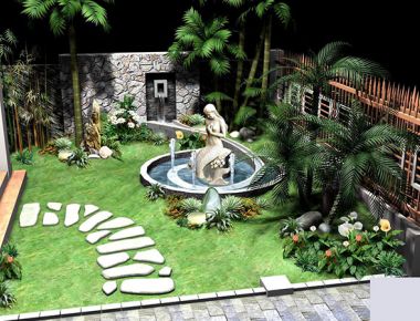 Thi công sân vườn 08