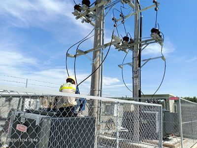 Thi công trạm điện hạ thế 03