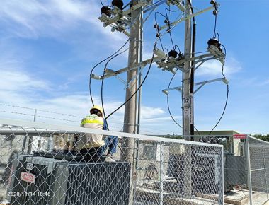 Thi công trạm điện hạ thế 03