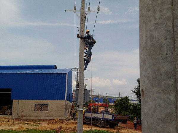 Thi công trạm điện hạ thế 08